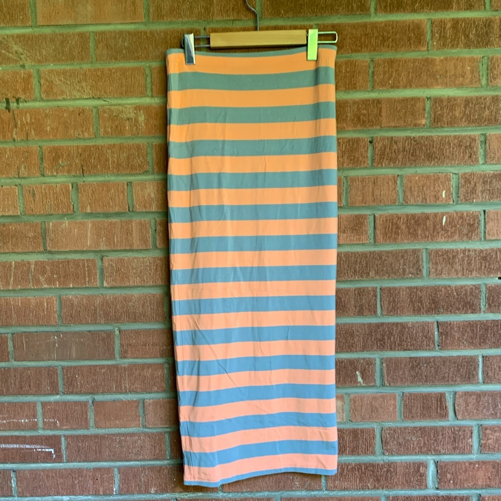 NWOT ASOS striped midi skirt